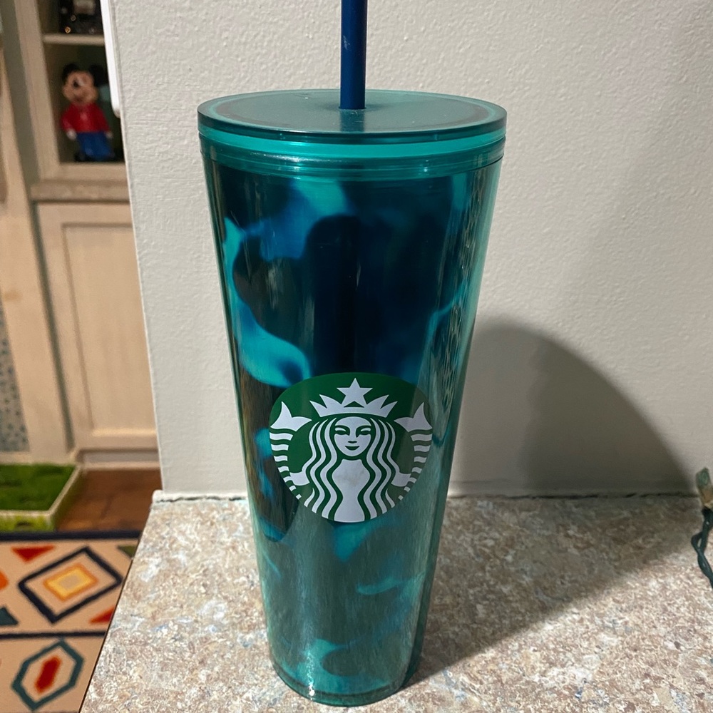 Starbucks Blue Marble Tumbler